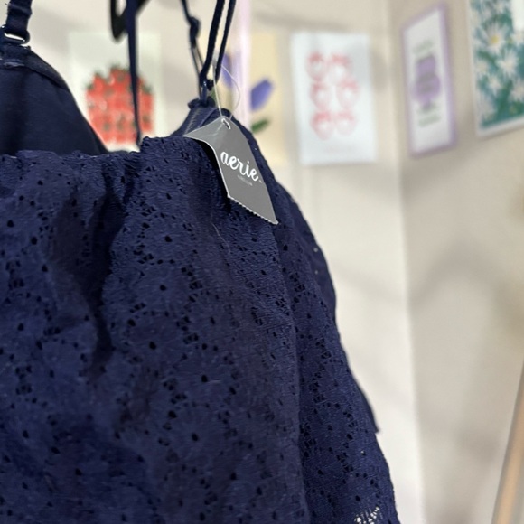 ୨୧ ･ﾟ✧ Aerie Blue Swim Top NWT - Picture 4 of 4